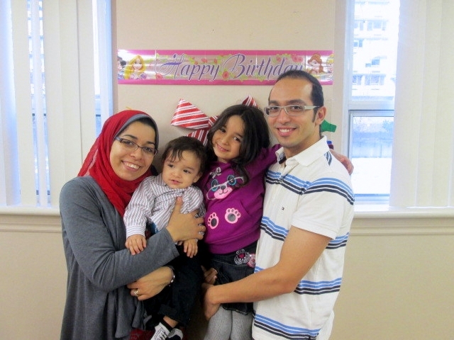 Samah Al-Tantawy with her family