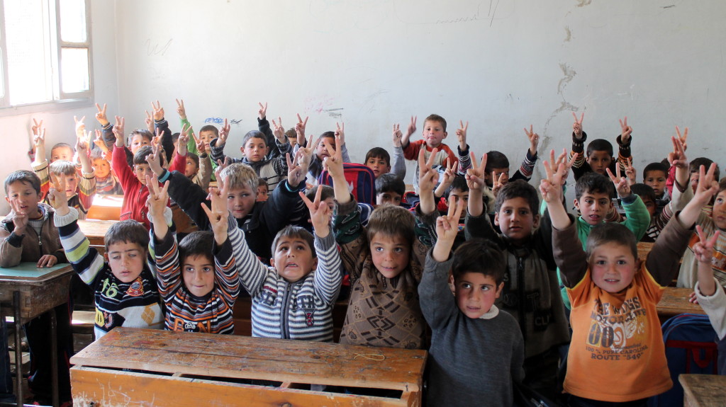 Kids at Qah School