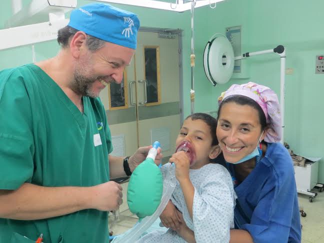 Doctor and patient; Palestinian Children's Relief