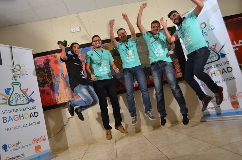 Iraqi entrepreneurs in the Startup Weekend Baghdad