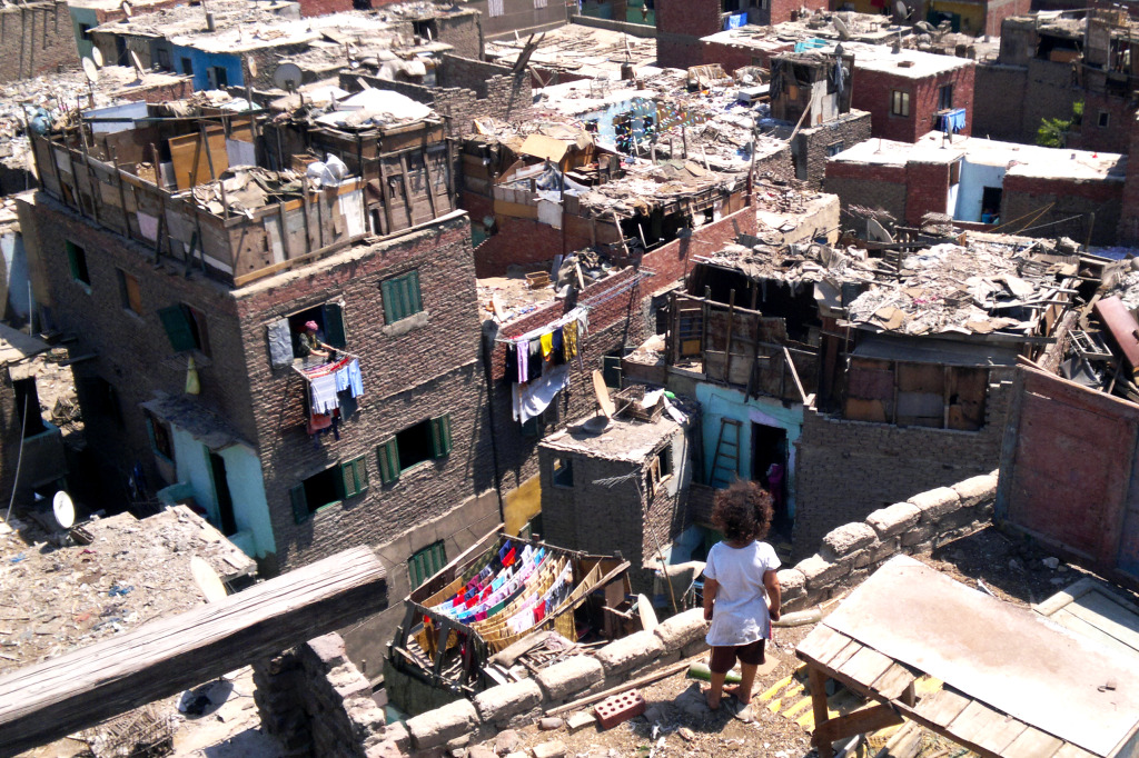 Slums in Cairo, Egypt